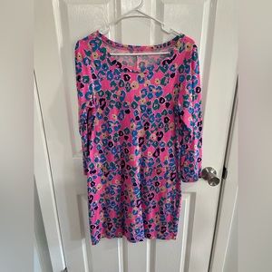 Lilly Pulitzer 3/4 sleeve dress with faux front pockets